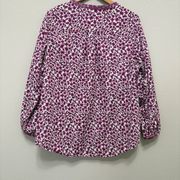 J. Crew Factory Pink Floral Blouse - Picture 5 of 7